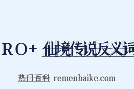 RO+仙境传说反义词是什么意思的图片
